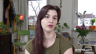 Ersties - Jade feels herself, touches herself and comes with feeling