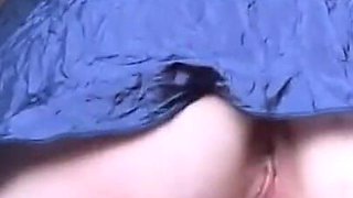 Smooth Pussy Rides Dildo Close up