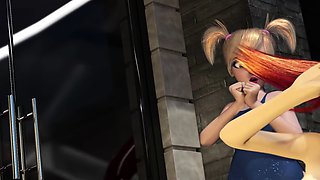 The Anal Domination of a Dickgirl in a Cyberpunk Underworld