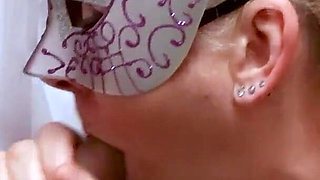 Impromptu Glory Hole Blowjob