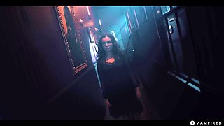 Japanese Asian Vampire Sex - Big Tits Babe Rikako Preyed By Nerdy Leana & Turned Into Lesbian Demon With Leana Lovings And Rikako Katayama