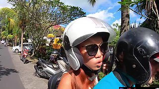 Monkey business with big ass Thai girlfriend who enjoys sex after