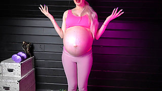 Pregnant Sport Coach and Labors on the Last Weeks