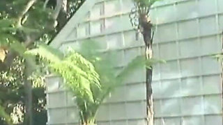 Eating her pussy at the pool