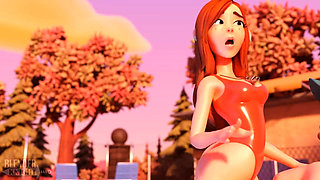 Boy and girl sex in the pule side.