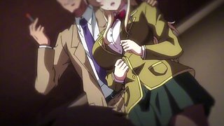 Wild hentai: watch sexy blonde girl with huge tits gets her pussy destroyed with huge cock and gets creampied