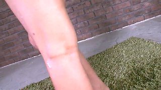 Dirty slut Juri Sawaki gets her giant fun bags oiled and