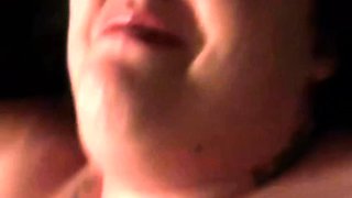 Slutty amateur flashing her big boobs in the backseat