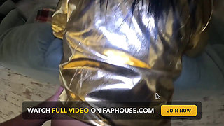 Shiny Cameltoe Tease, Hard Spanking, Deep Blowjobs & Rough Doggy with Double Cumshot 302