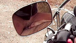 Perfect blonde French doll fucked on the bike