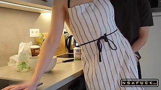 Step Sister got Pounded while Cooking