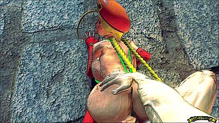 3D animated desi auntie in a wild scene