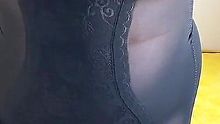 Aunty in Oc Girdle and Sheer Dress