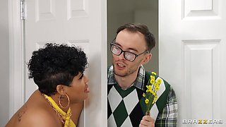 Gorgeous black MILFs threesome sex filthy clip