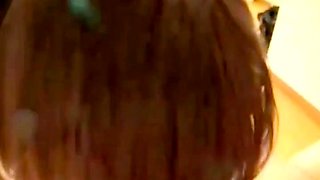 Japanese Amateur Babe Gives a Blowjob