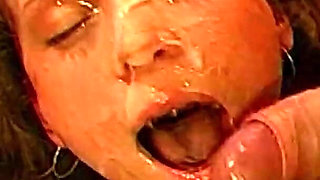 She Screams with Pleasure as She Gets Fucked by 8 Men