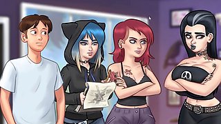 Graveyard fuck, public, creampie