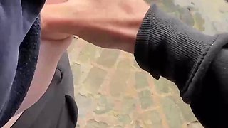 Dominant Milking on Secluded Beach Section - Horny Stranger Catches Me Jerking off by the Sea