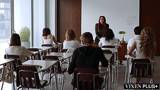 VIXENPLUS Maitland Ward teaches her students are dark lesson