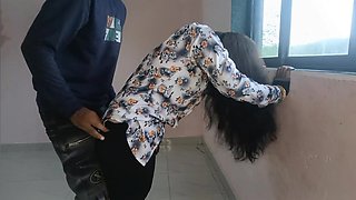 Indian Office Secretary Has Doggy Style Fuck with Boss