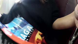 A Flying Orgasm - Rosario Gallardo Masturbating During Flight To Prague - Verified Amateurs