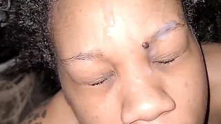 Ebony Starr Facial Compilation