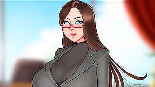 Wild hentai adventures with 3D anime characters on the train
