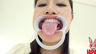 Tomoka Akari’s Tongue Glistens - Wet, Curled, and Dripping Spit Onto the Dildo. She Won’t Stop Stroking