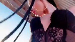 Izzy  Ari Beach Threesome