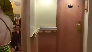 Depraved Stranger Chases Me in the Hallway and I Fuck Him