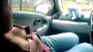 Asian Babe Gives Blowjob in a Car - Amateur Indonesian Video