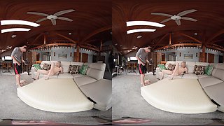Sultry Blowjob Bliss With Cute Blonde Thea Summers - Bts Vr Voyeur View