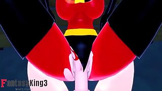 Violet Parr from The Incredibles giving head in the park (animated hentai @ PTRN)
