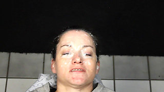 She's Back and Her Face Is Covered with Big Loads of Nut