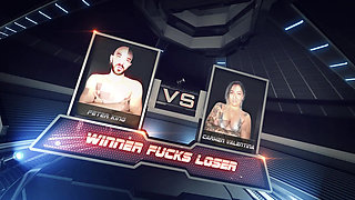 Nina Nova Wrestles Peter King