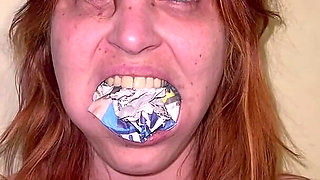 Newspaper Gag POV - Stuffing, Slapping, Taking Out