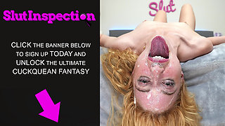 SlutInspection - Slutty Teen Koutney Rae takes a cumload on her face