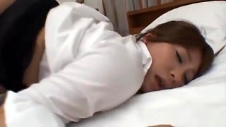 Hot Japanese babe destroyed by big dick
