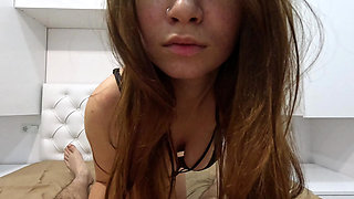 Stepbrother, if You Want a Blowjob, Just Ask Me! Stop Fucking Stepsister's Panties! I Have Nothing to Wear!