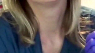 Latex Glove JOI in the Dental Chair Naughty Nurse POV