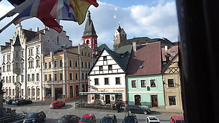 Masturbating in small Czech town