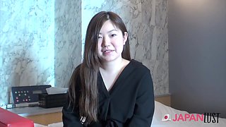 Freaky Japanese Wife Shows Us What Her Shaved Pussy Can Do