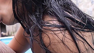 Stepdaddy Teaches Me to Swim Naked - I Drain His Huge Cock as a Thank-you