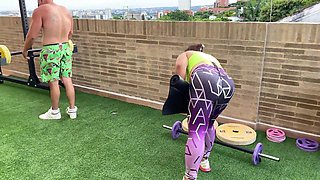 My neighbor John Smith seems to my big booty and fuck in his apartment