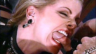 Cumshot on big boobs for slut tit fucking in hd