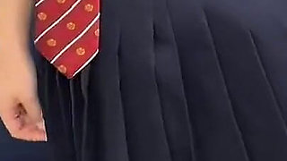 Japanese babe takes big black cock inside her