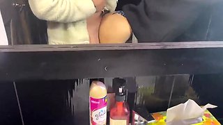 Aroused Slutty Hottie Gets Her Bubble Booty Jizzed After Hot Quickie In the Public Toilet