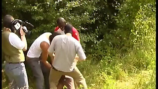 Classic outdoors orgy