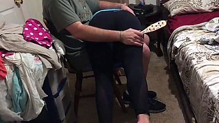 Erika gets her ass paddled