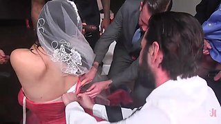 bride takes as many dicks as she can before getting married